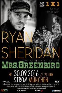 Bild zum Event 'RYAN SHERIDAN Guest: Mrs Greenbird'