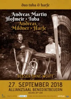 Bild zum Event 'duo tuba & harfe - ANDREAS MARTIN HOFMEIR & ANDREAS MILDNER'