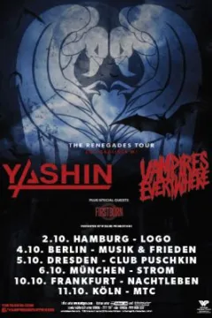 Bild zum Event 'YASHIN & VAMPIRES EVERYWHERE'